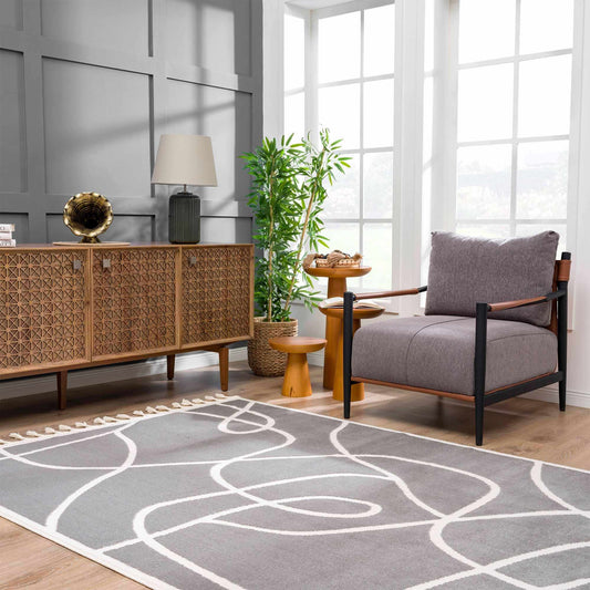 Azana Modern Gray Area Rug - Clearance