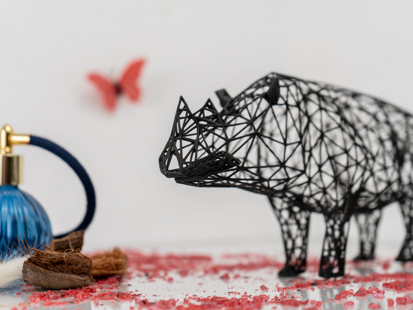 Modern Rhino Sculpture