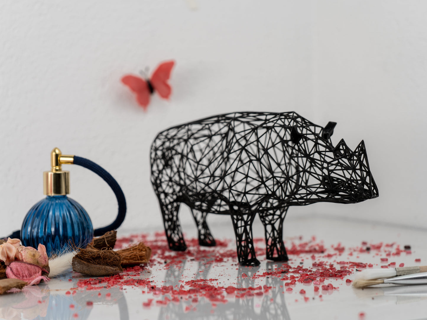 Modern Rhino Sculpture
