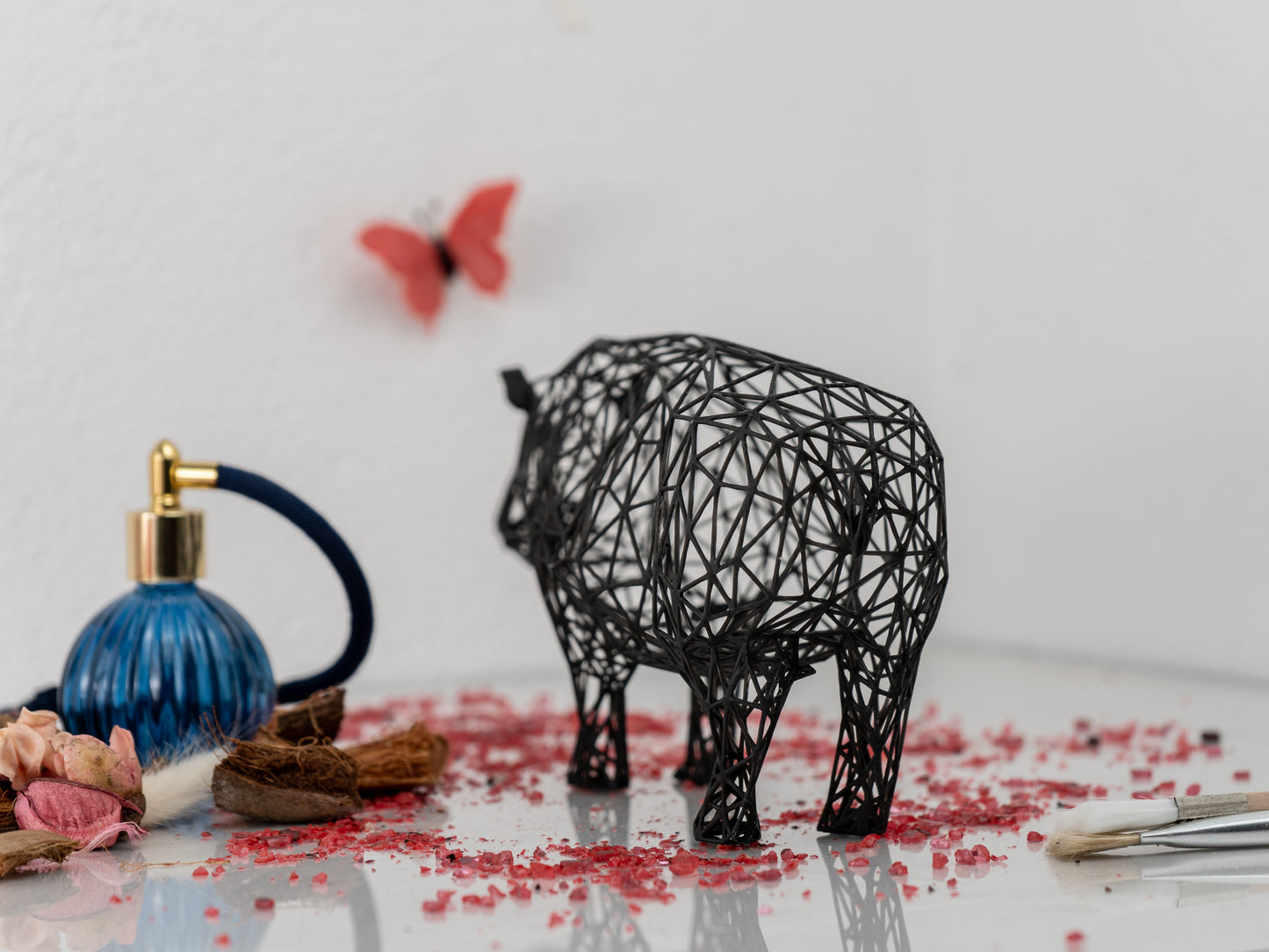 Modern Rhino Sculpture